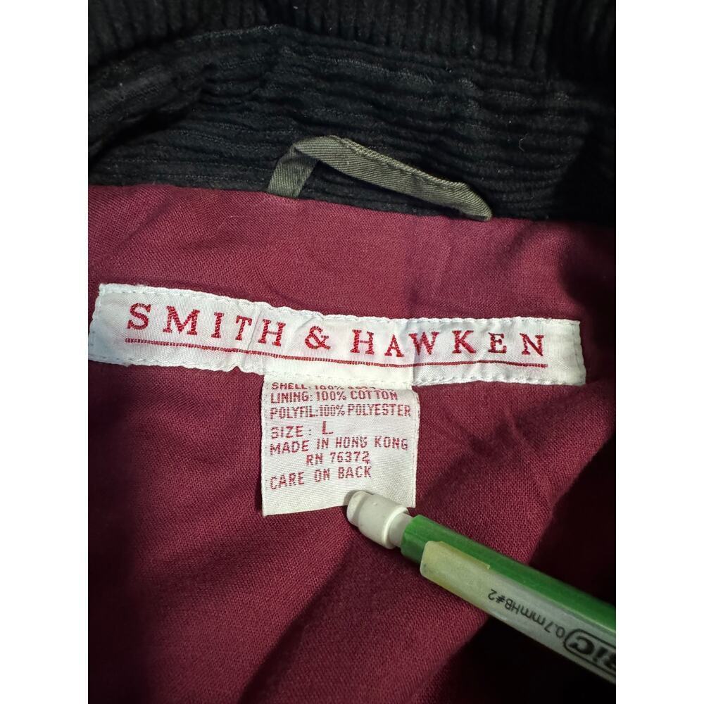 Smith & Hawken Olive Green Barn/Work/Chore Coat Corduroy Collar Men’s Large - Picture 6 of 8